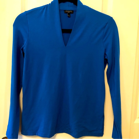 Talbots Tops Nwot Talbots Petite Platinum Jersey High Neck Top